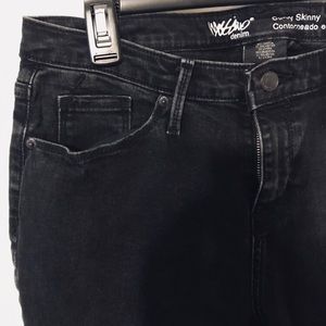 Curvy Fit Distressed Skinny Jeans